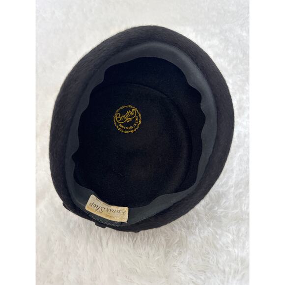 American Vintage Ennis Shop Black Hat Bow Accent body made it Italy by Brigitte main image 5